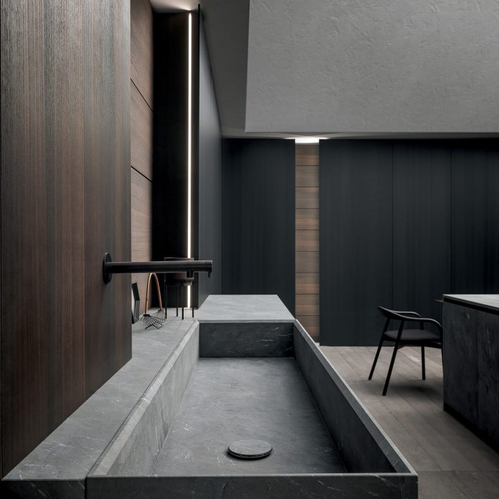 Cuisine architecturale en pierre naturelle a Montpellier Blade Lab 06