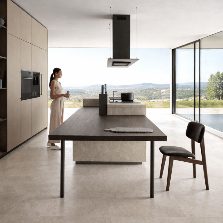 Cuisine contemporaine italienne au design épuré effet pierre a Montpellier Portovenere Zafferano 1 - 2